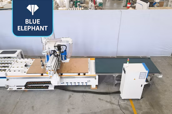 자동 라벨링 기능을 갖춘 가구 제작을 위한 자동 공급 및 중첩 목재 CNC 밀링 머신